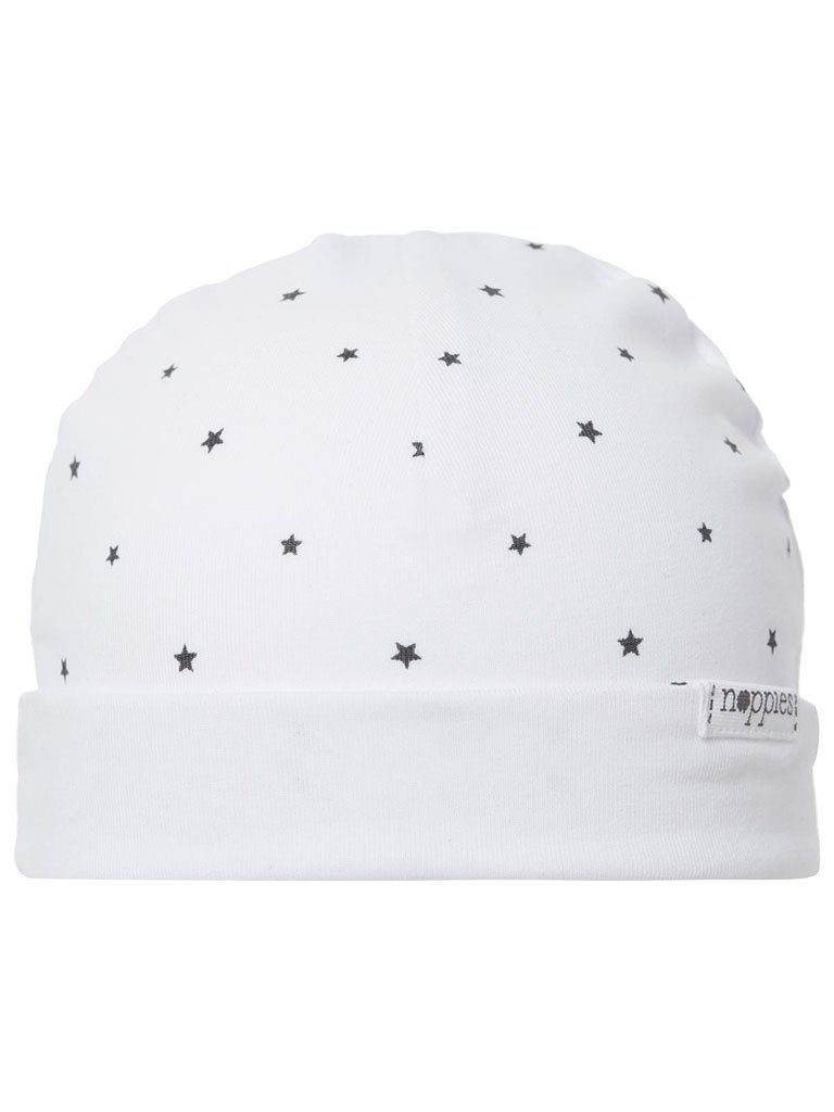 White Star Hat - Organic Cotton (Tiny Baby, 4-7lb) Hat Noppies