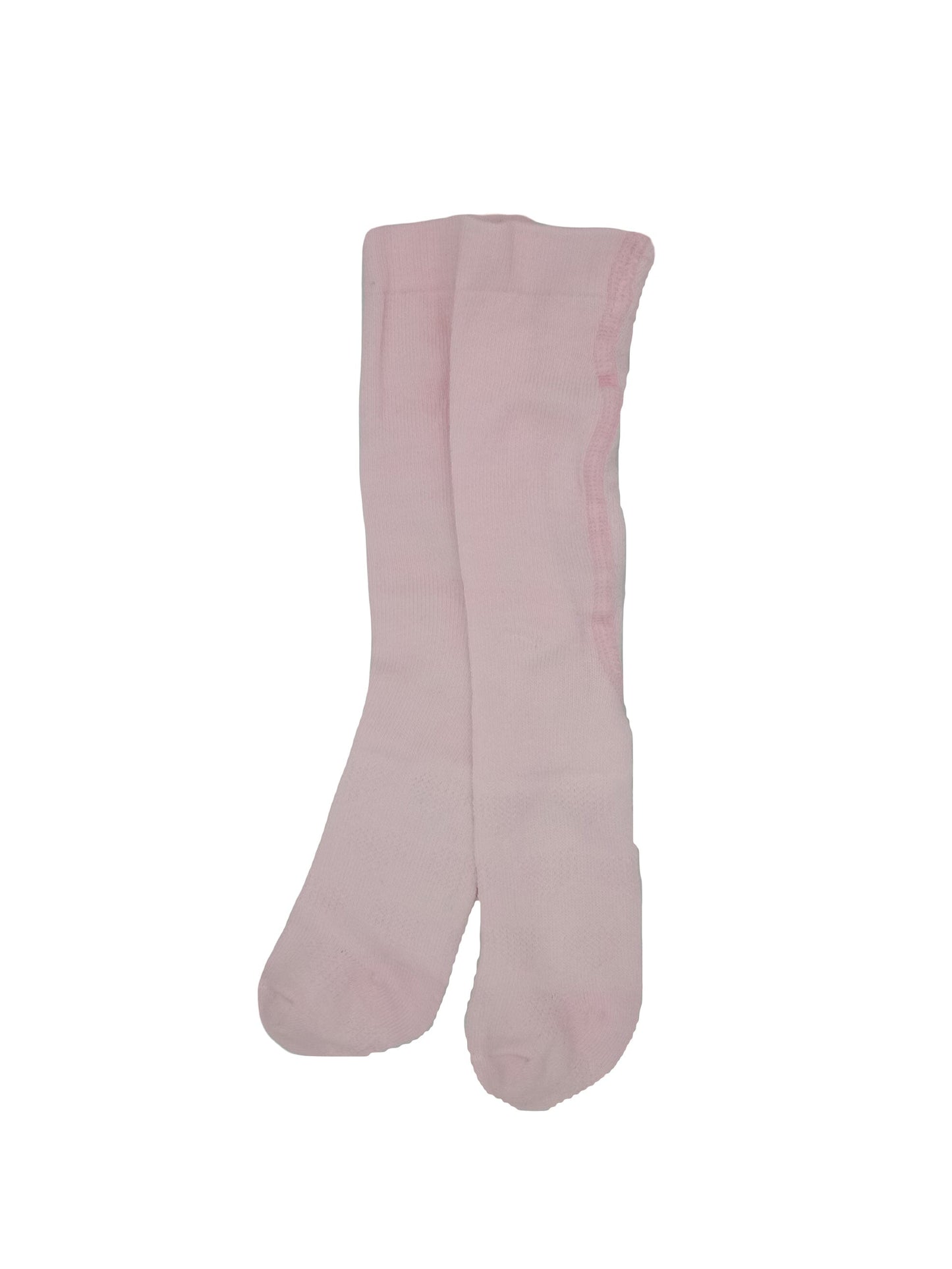 Pink Tiny Baby Tights. Cotton, Knitted Heart Design Tights Tiny Chick