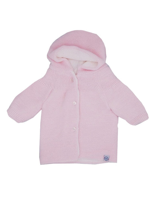 Pink Knitted Baby Jacket Cardigan / Jacket La Manufacture de Layette