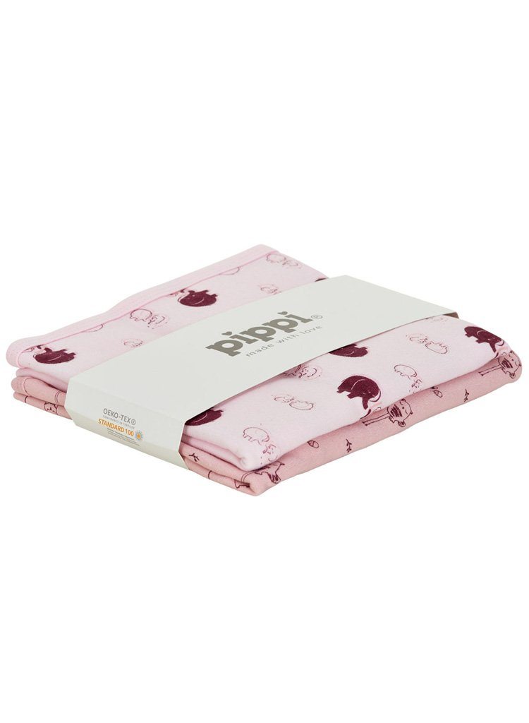2 Pack, Organic Cotton Blankets, Pink, 70 x 70 cm Blanket Pippi