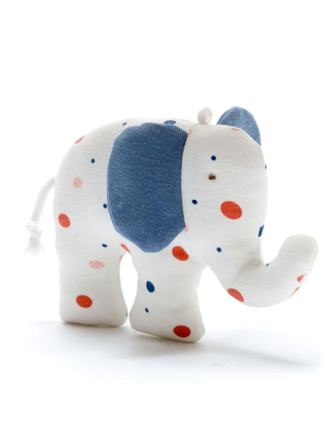 Scrappys Polkadot Elephant Toy - Blue/Red Toy Pebble Toys