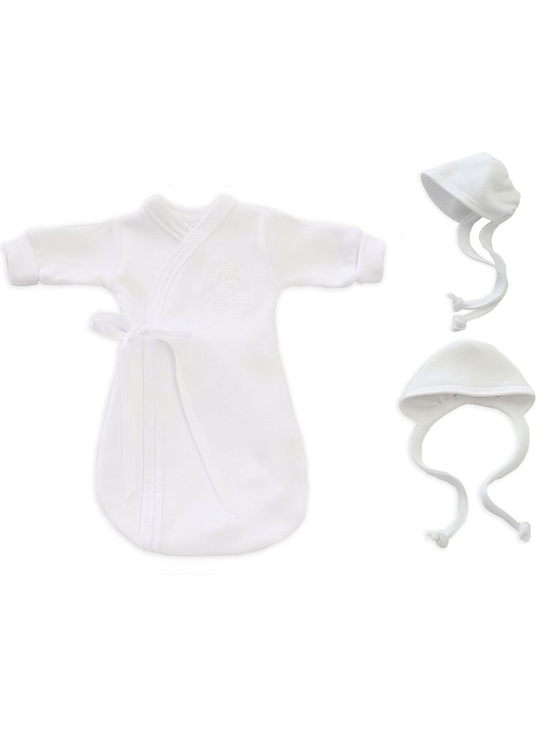 Baby Funeral Gown, White Bereavement gown Itty Bitty Baby Clothing