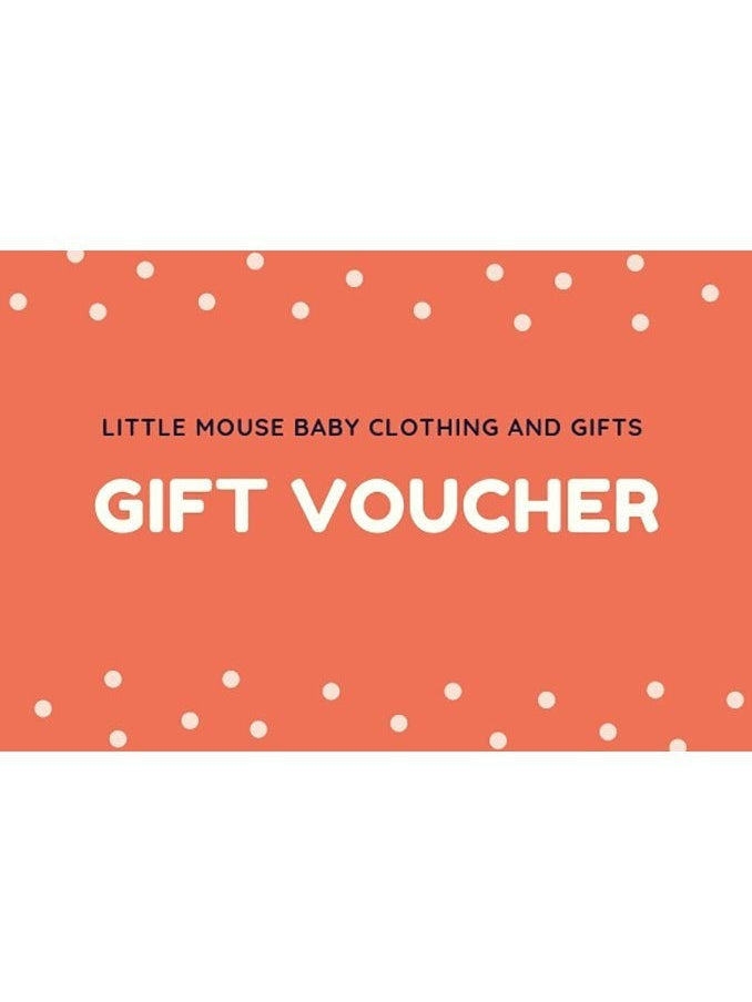 Printed & Posted Gift Voucher (£10-£100) Voucher Little Mouse Baby Clothing & Gifts