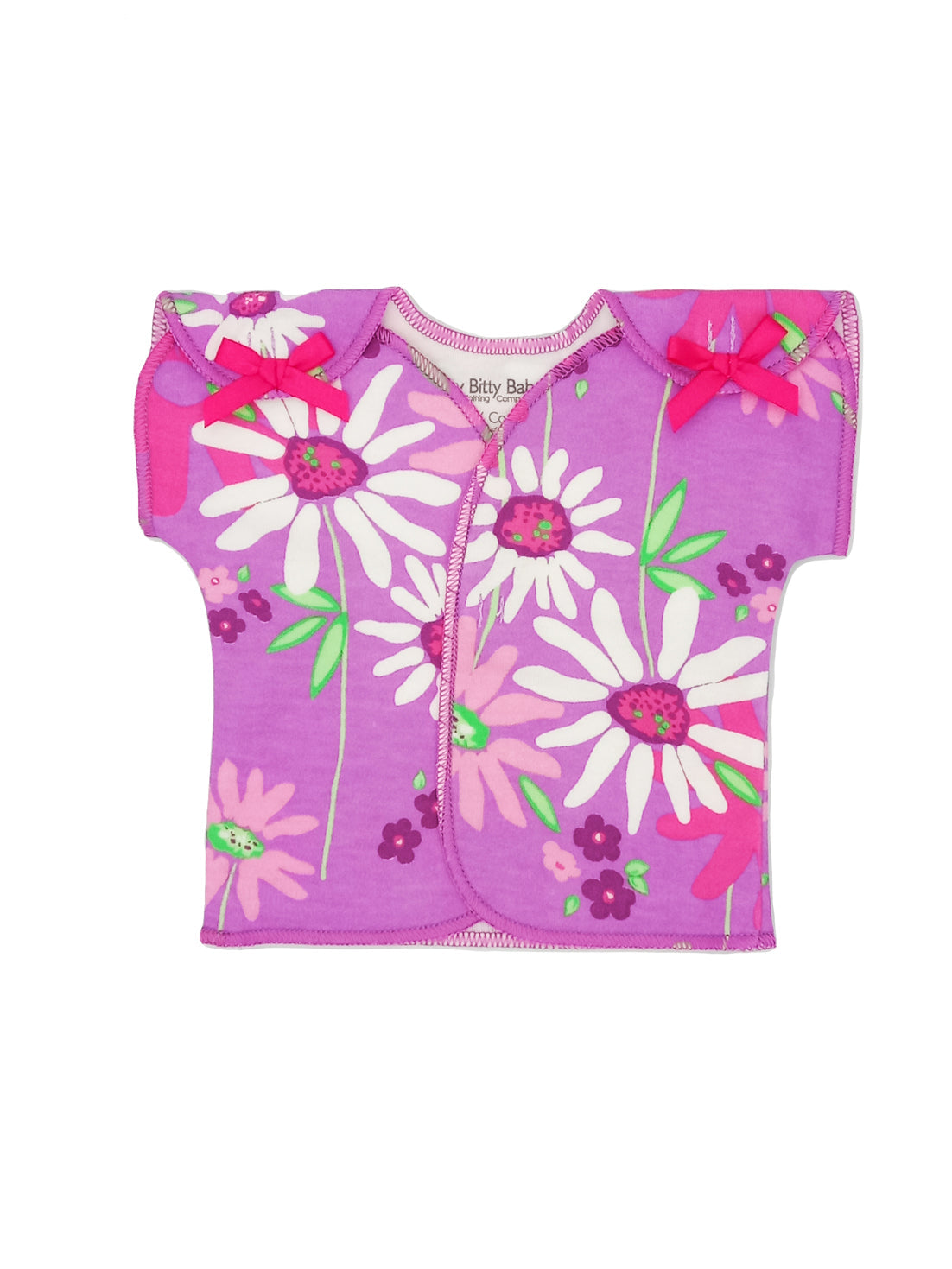 NICU Baby Top, Bright Floral Bodysuit / Vest Itty Bitty Baby Clothing