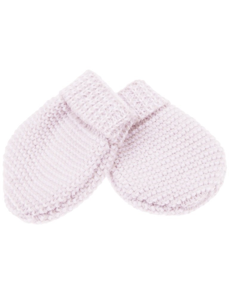 Cotton Knitted Soft Pink Gloves/Mittens Mittens La Manufacture de Layette