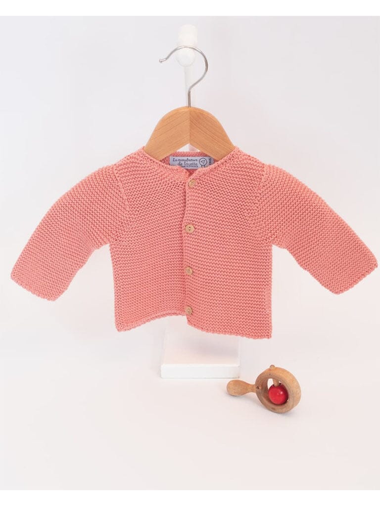 Knitted Rosebud Cardigan Cardigan / Jacket La Manufacture de Layette