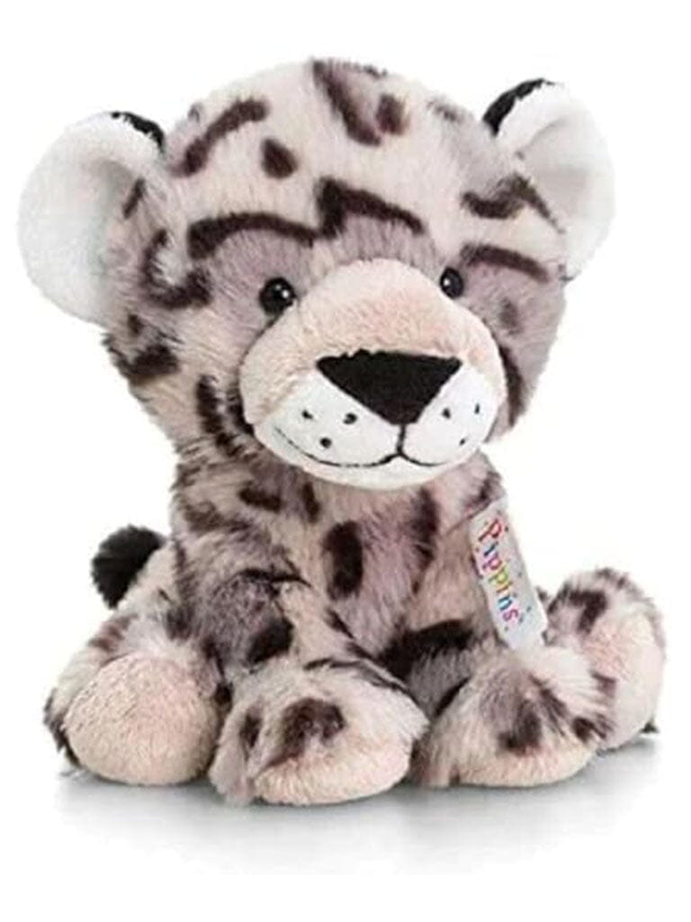 Sitting Snow Leopard, 14cm Toy Keel Toys