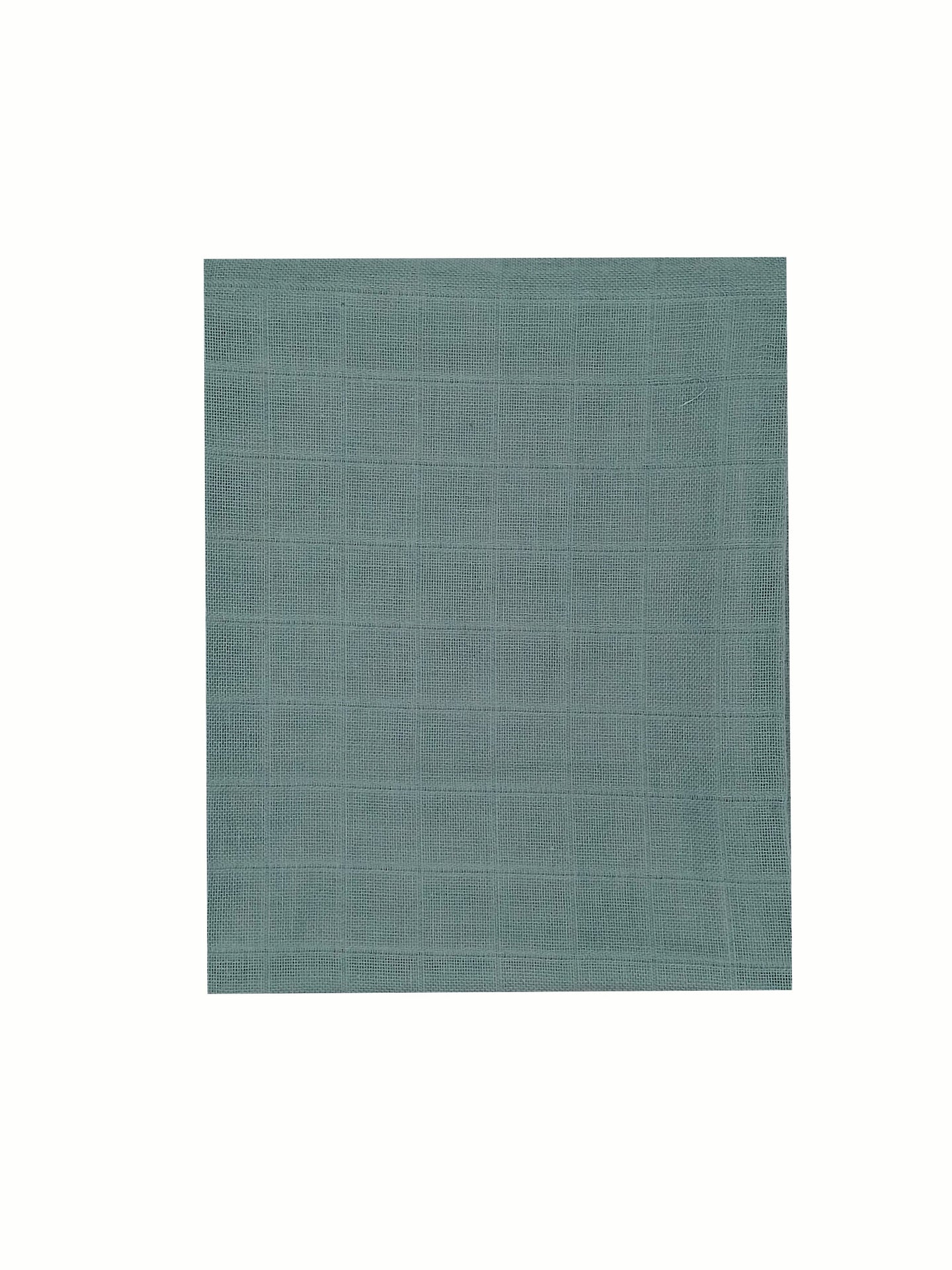 100% Pure Cotton Muslin - 70cm x 70cm - Teal Muslin Muslinz