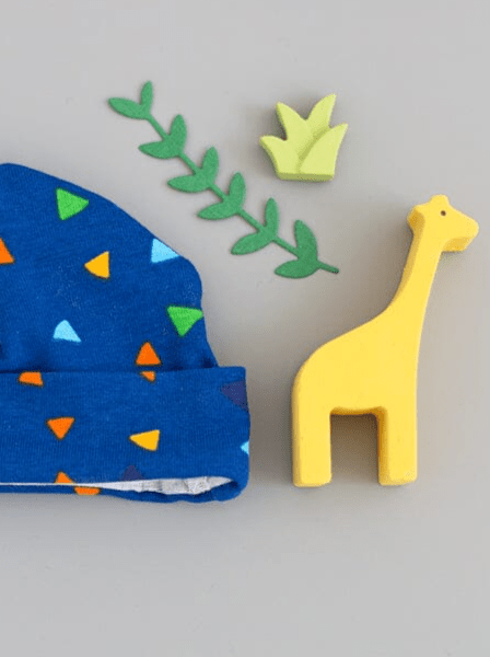 Preemie Round Hat, Triangle Drops Hat Tiny & Small