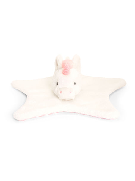 Cuddly Unicorn Blanket 32cm - 100% Recycled Comforter Keel Toys