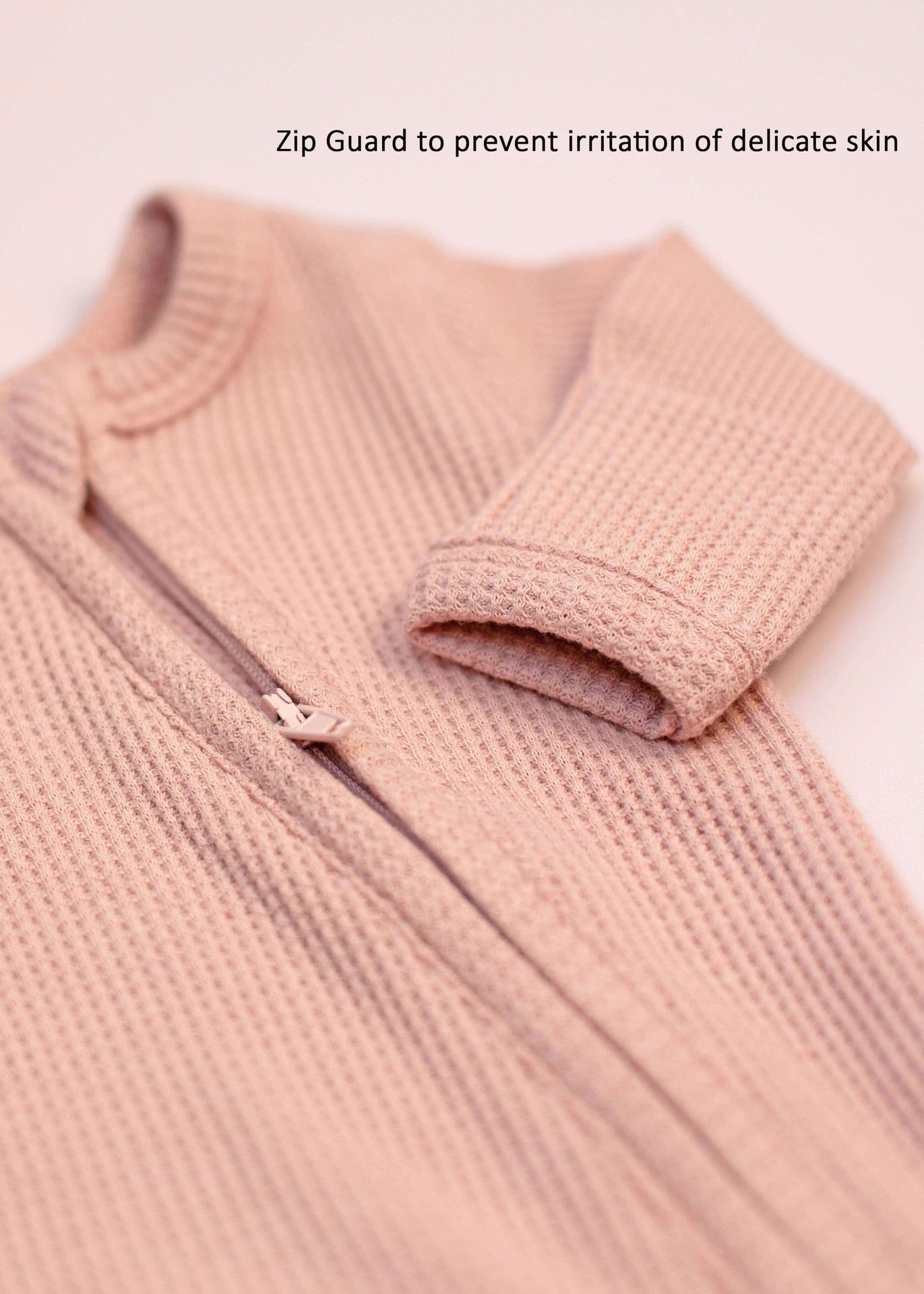 Premature Baby Sleepsuit With 2 Zips & Mitts - Dusky Pink Sleepsuit / Babygrow Little Dreamer
