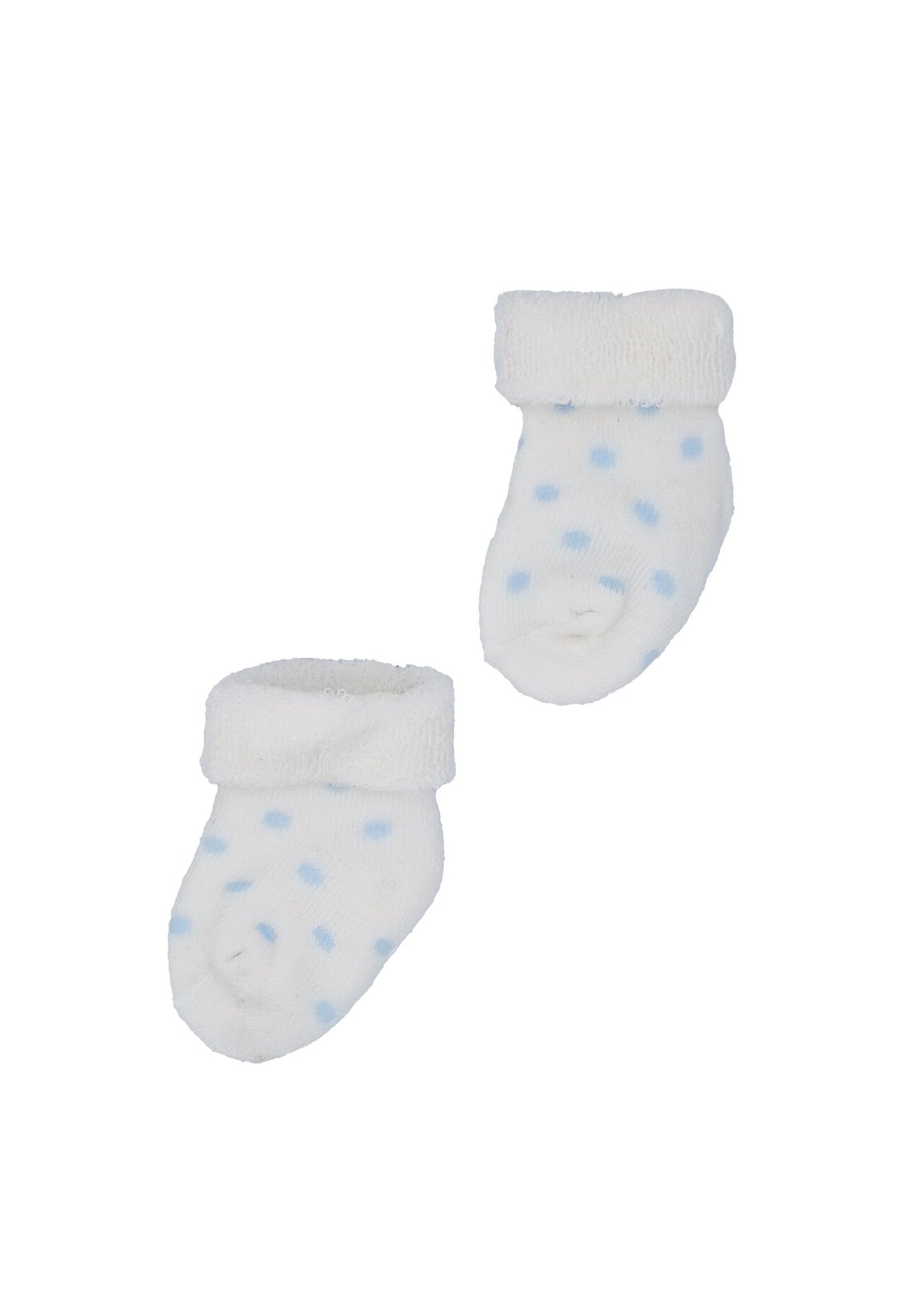 White With Blue Spots Stay-on Towelling Premature Baby Socks Socks Little Mouse Baby Clothing & Gifts