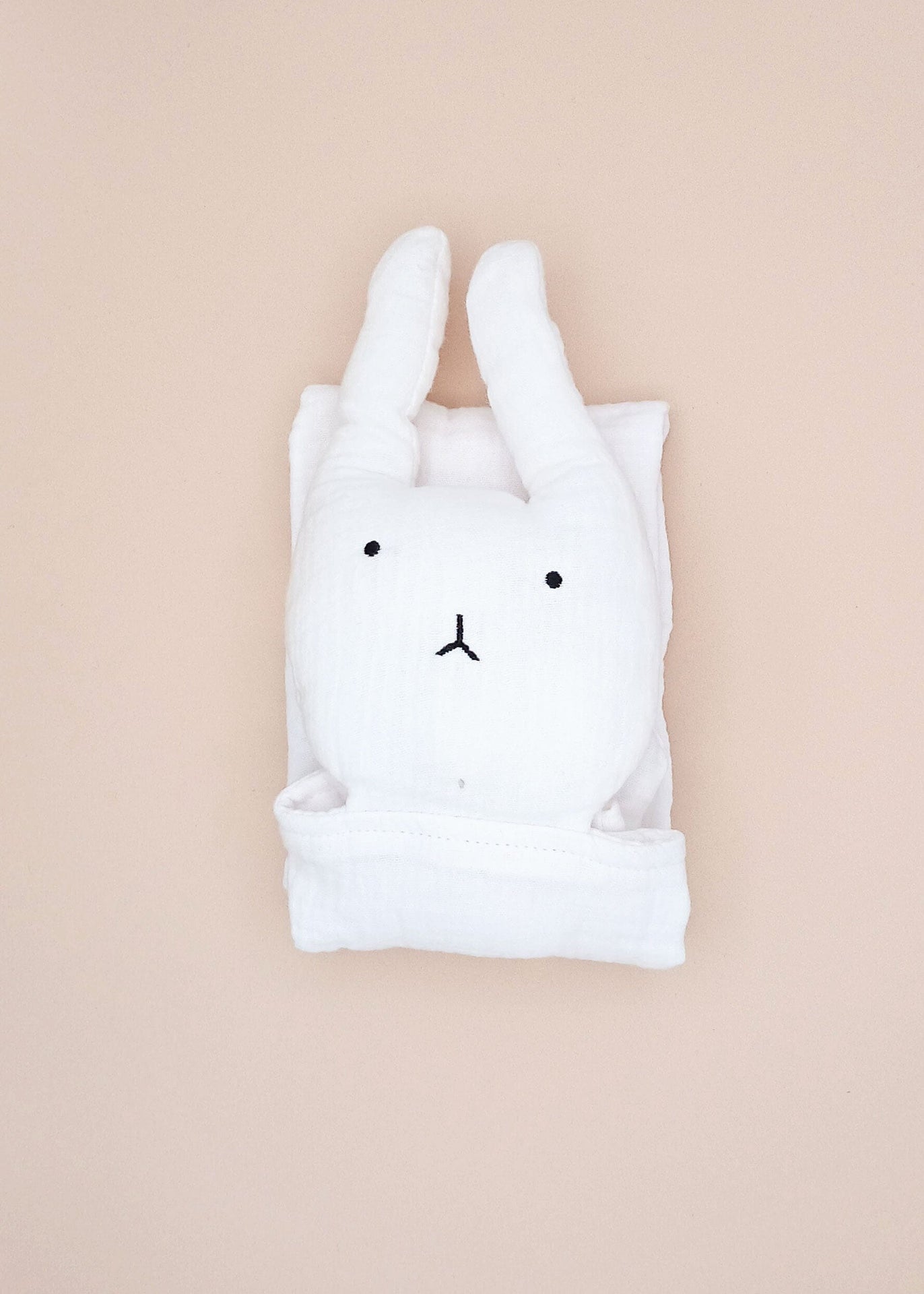 White 100% Organic Cotton Rabbit Comforter Little Dreamer