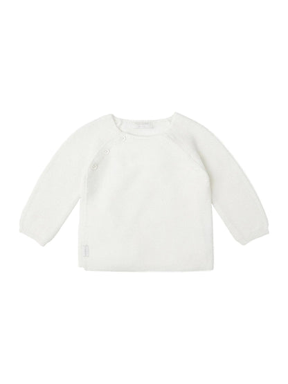 Organic Cotton Knitted Cardigan - White Cardigan / Jacket Noppies 