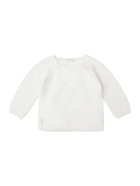 Organic Cotton Knitted Cardigan - White Cardigan / Jacket Noppies 