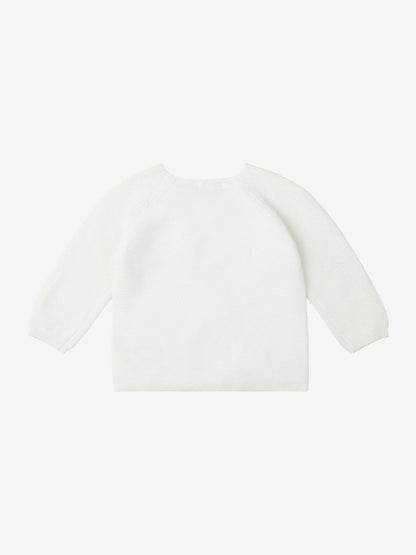 Organic Cotton Knitted Cardigan - White Cardigan / Jacket Noppies 