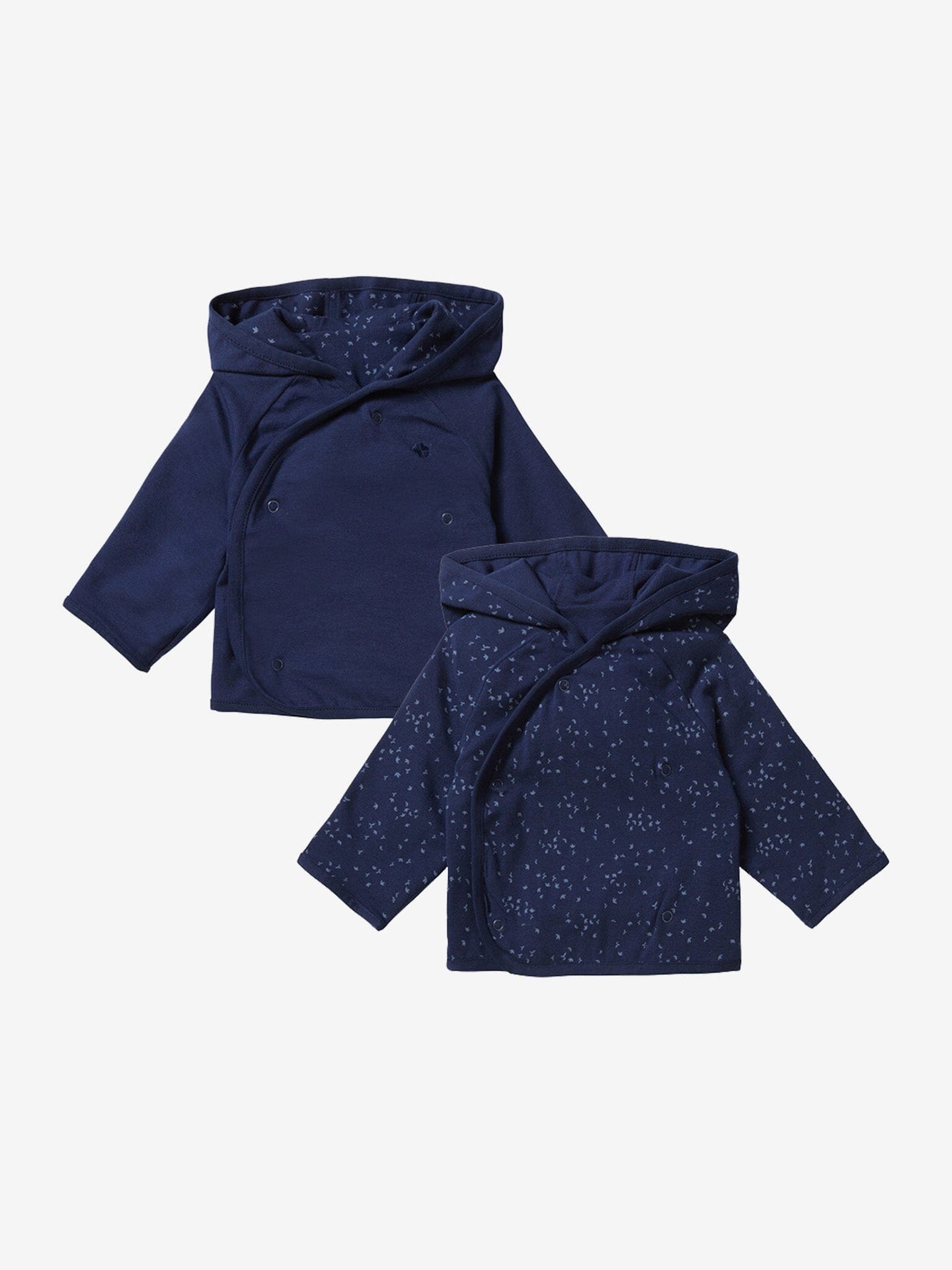 Noppies Reversible Jacket - Navy Iris Organic Cotton Cardigan / Jacket Noppies 