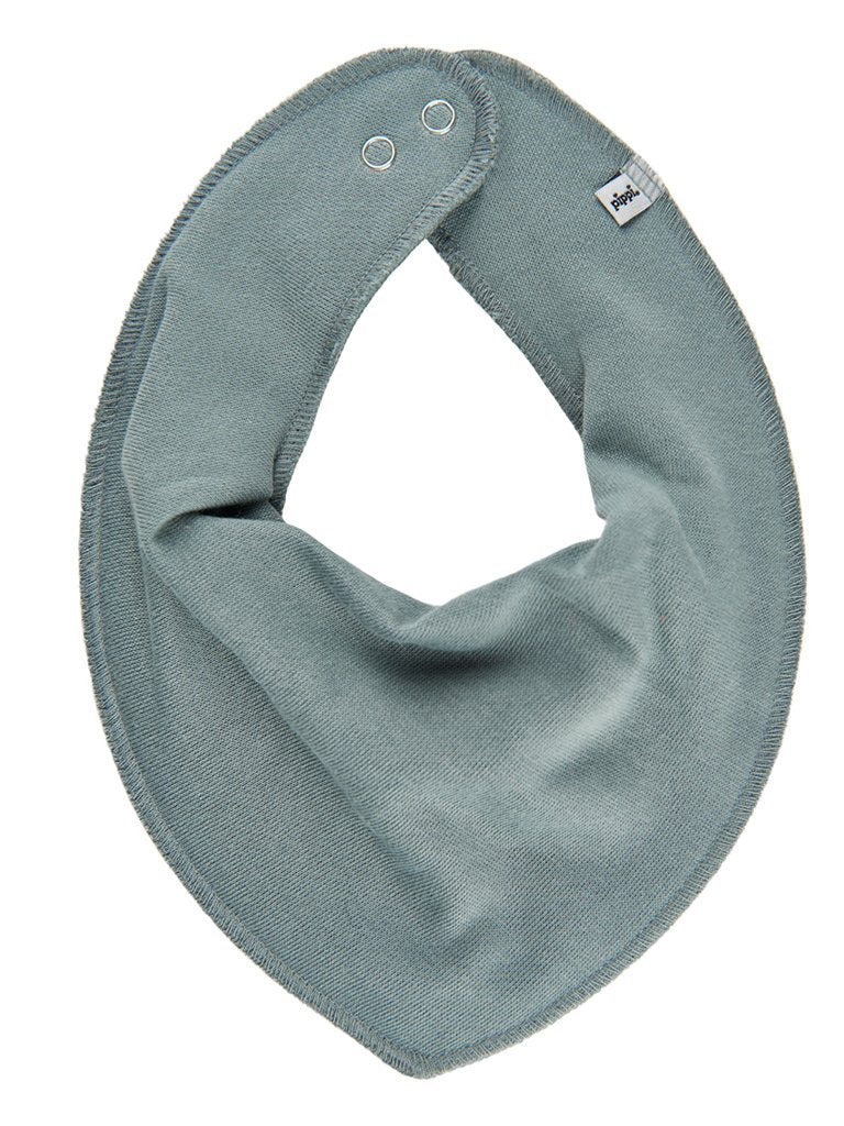 Organic Cotton Scarf Bib - Khaki Green Dribble Bib Pippi 