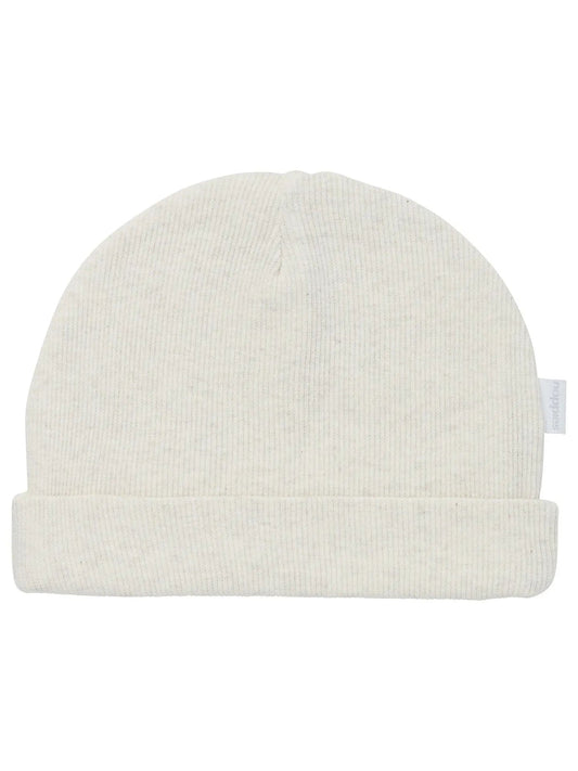 Luxury Organic Ribbed Hat - Oatmeal (Tiny Baby, 4-7lb) Hat Noppies 