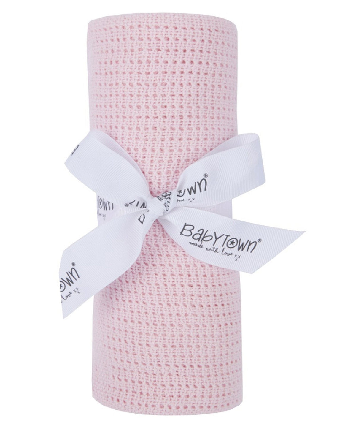 Pink Cellular Soft Shawl - 90cm x 70cm