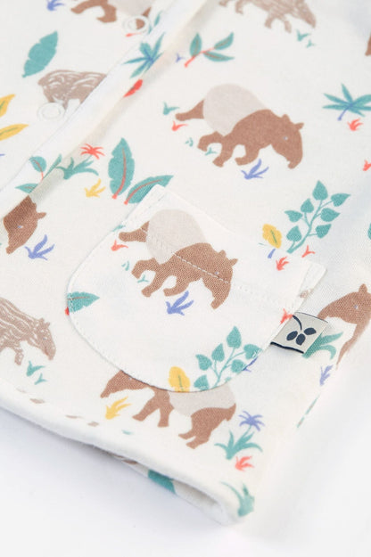 Frugi Organic Cotton Happy Hooded Snuggle Jacket Cardigan / Jacket Frugi 