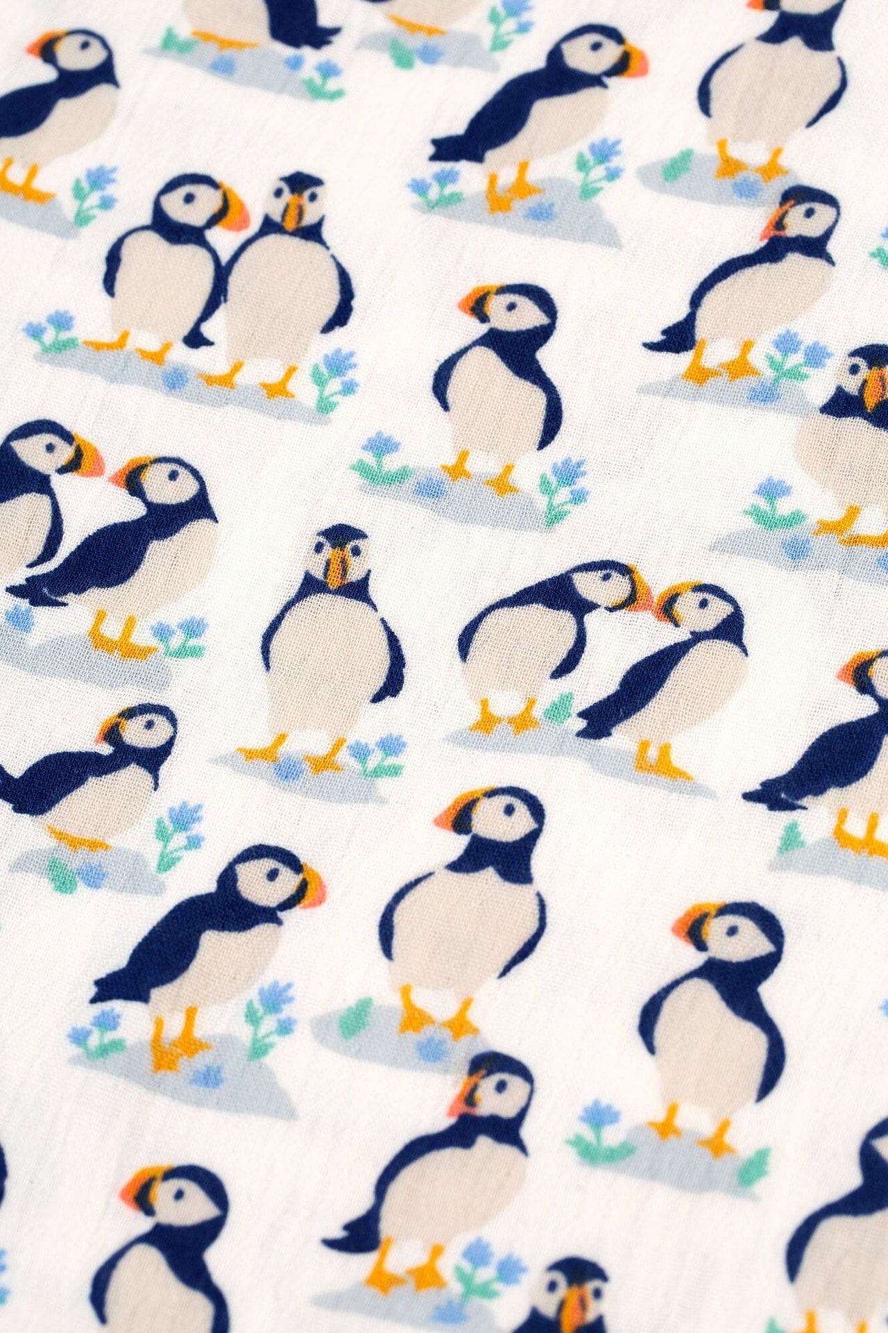 Organic Cotton Puffin Pals Muslin 2 Pack by Frugi Muslin Frugi 