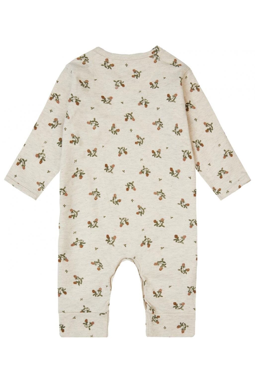 Oatmeal Flowery Playsuit Sleepsuit / Babygrow Noppies 