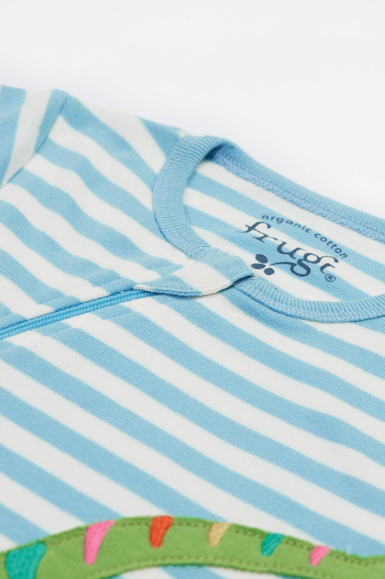 Frugi Organic Cotton Zelah Kimono Zip Romper Sleepsuit / Babygrow Frugi 