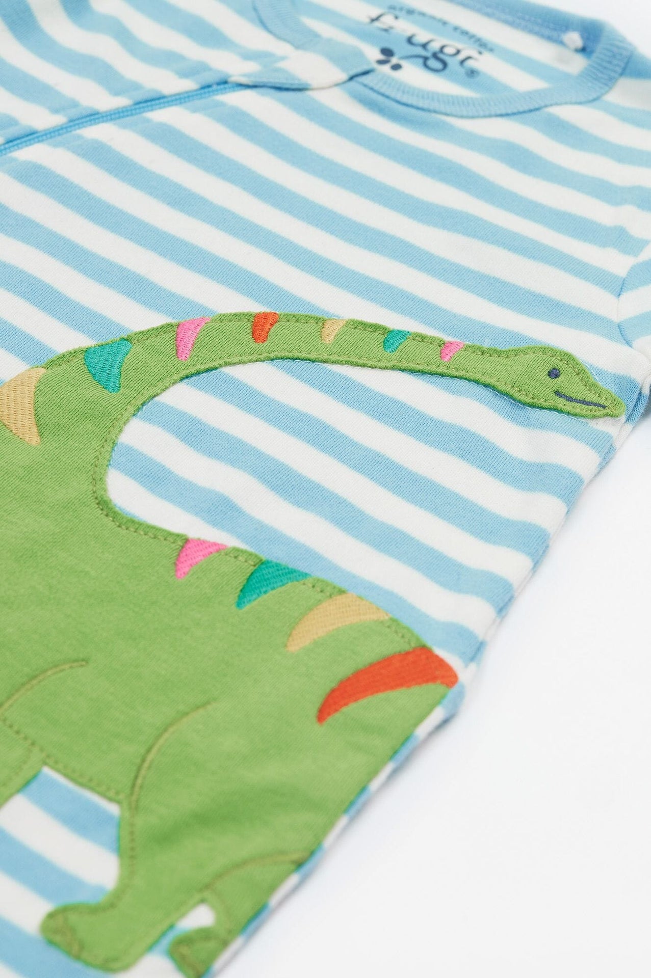 Frugi Organic Cotton Zelah Kimono Zip Romper Sleepsuit / Babygrow Frugi 