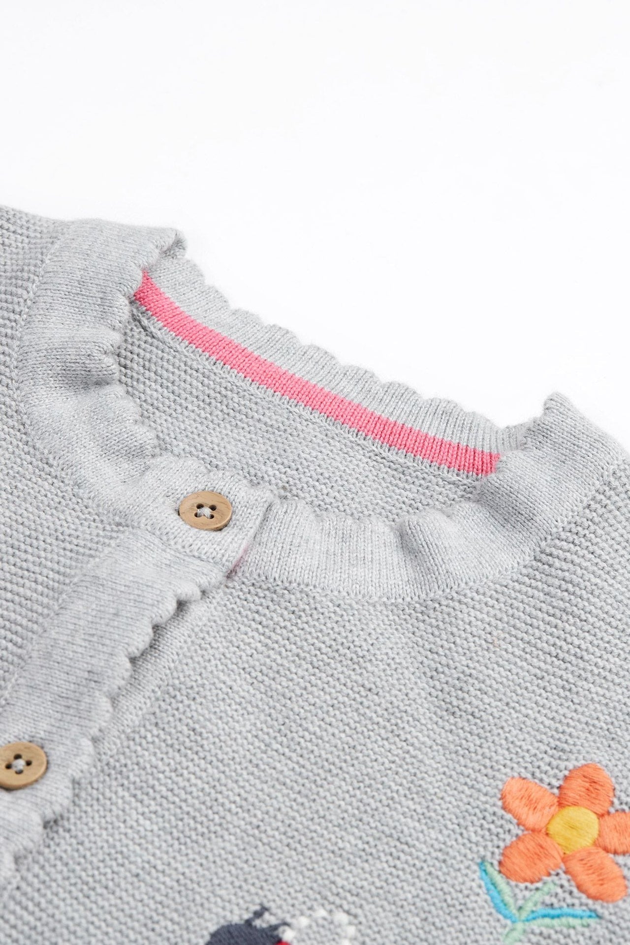 Frugi Organic Cotton Maia Embroidered Cardigan Cardigan / Jacket Frugi 