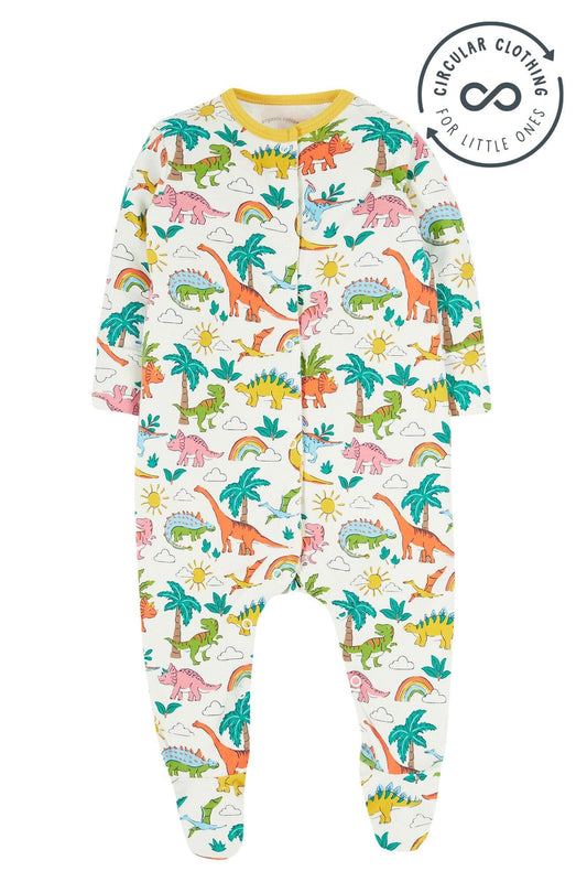 Frugi Organic Cotton Dinoland Babygrow Sleepsuit / Babygrow Frugi 