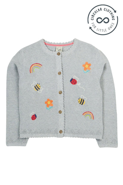 Frugi Organic Cotton Maia Embroidered Cardigan Cardigan / Jacket Frugi 