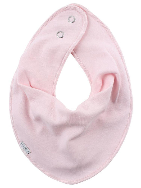 Double Layered Cotton Scarf Bib - Baby Pink Dribble Bib Fixoni 