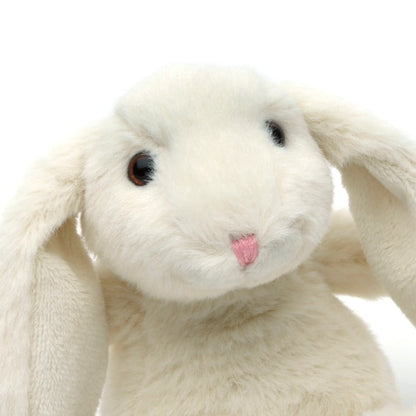 Mini Cream Bunny Soft Plush Toy - 14cm tall