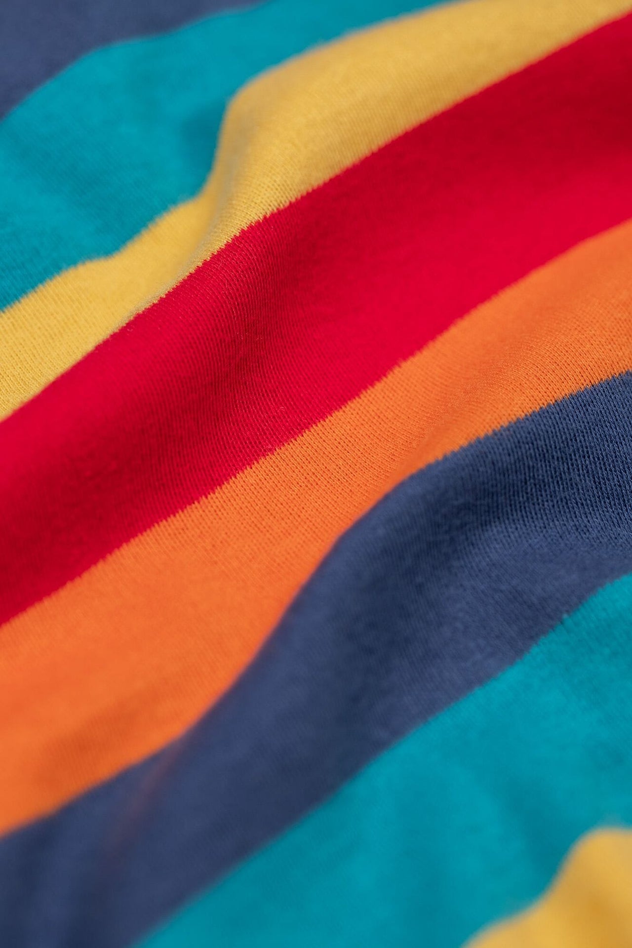 Frugi Organic Cotton Rainbow Stripe & Panda Babygrow Sleepsuit / Babygrow Frugi 