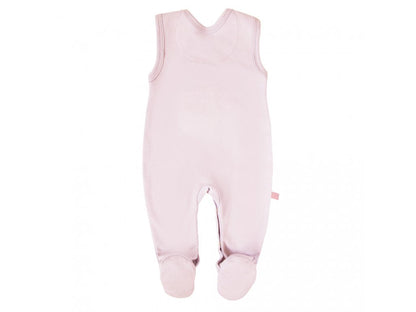 Early Baby Top & Bunny Footed Dungarees Set - Pink Dungaree EEVI 