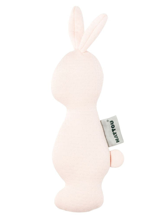 Nattou Pure Bunny Rattle / Toy - Pink Nattou