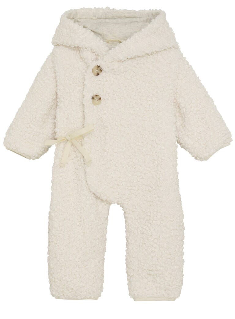 Noppies Cream Fluffy Snugglesuit, Premium Quality Snowsuit / Pramsuit Noppies 