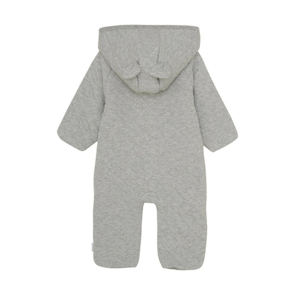 Noppies Grey Tiny Baby Quilted Sleepsuit - Premium Quality Snowsuit / Pramsuit Noppies 