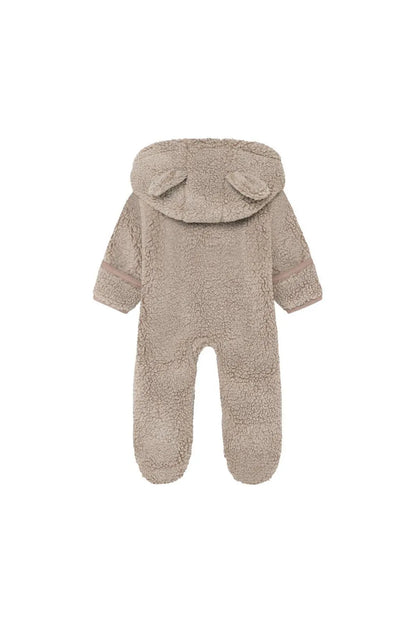Noppies Fluffy Bear Organic Premium Pramsuit - Brown