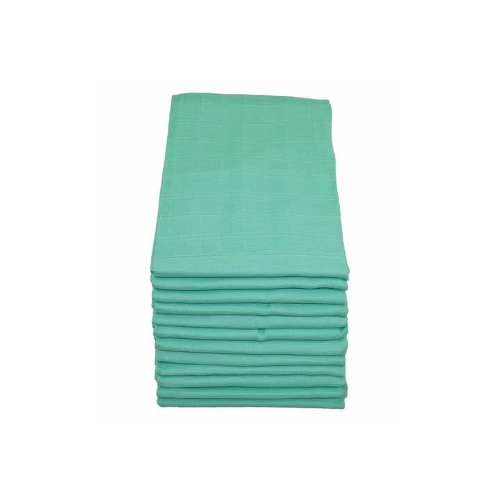 100% Pure Cotton Muslin - 70cm x 70cm - Mint Muslin Muslinz 