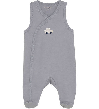 Car Organic Cotton Dungarees & Bodysuit Outfit Fixoni 