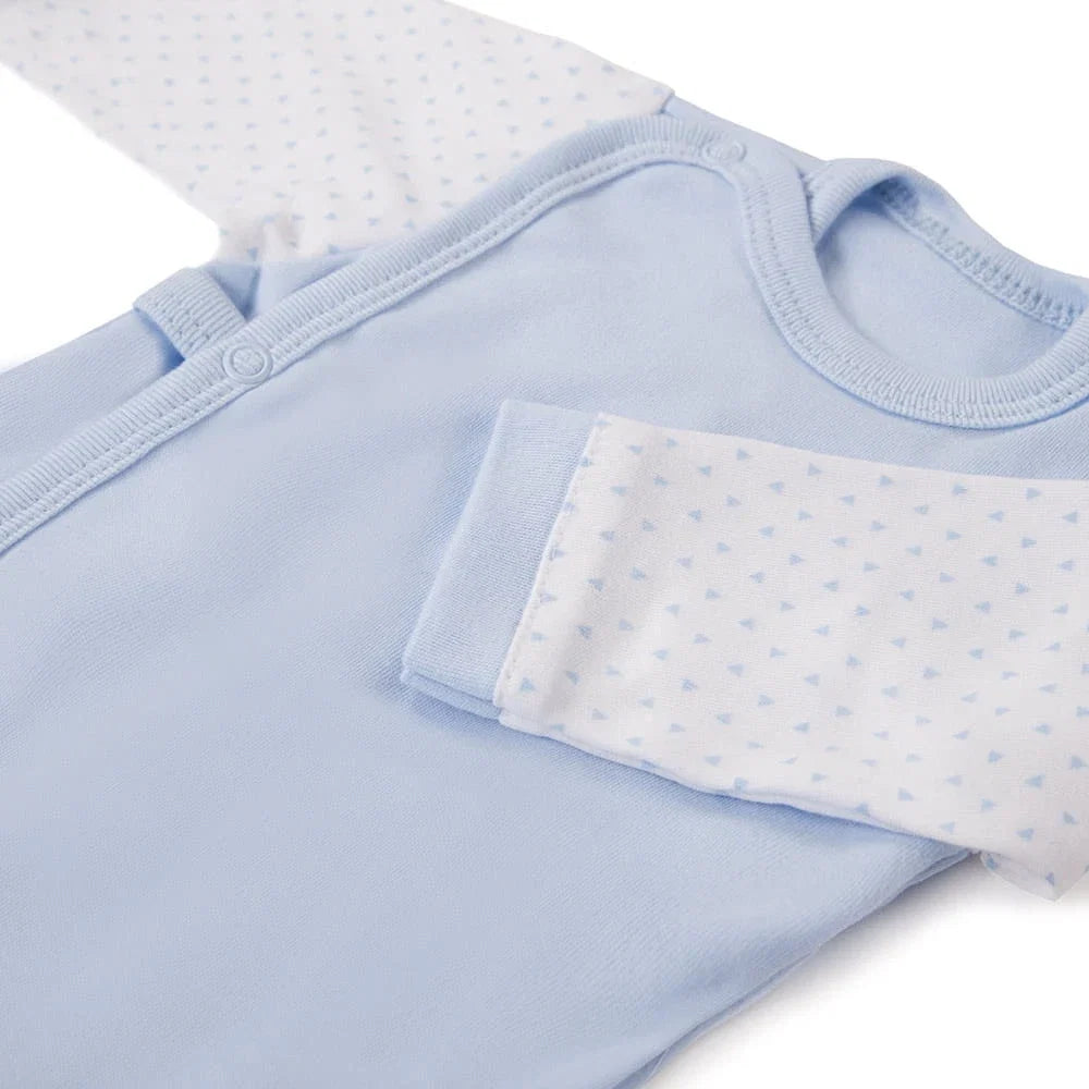 Early Baby Wraparound Top, Blue Top / T-shirt EEVI 