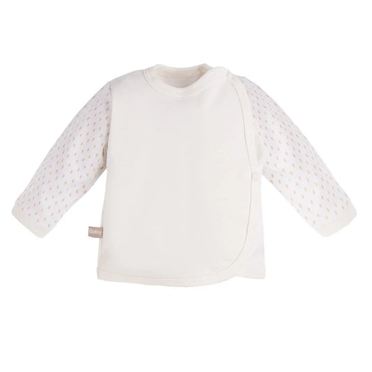 Early Baby Wraparound Top, Cream Top / T-shirt EEVI 