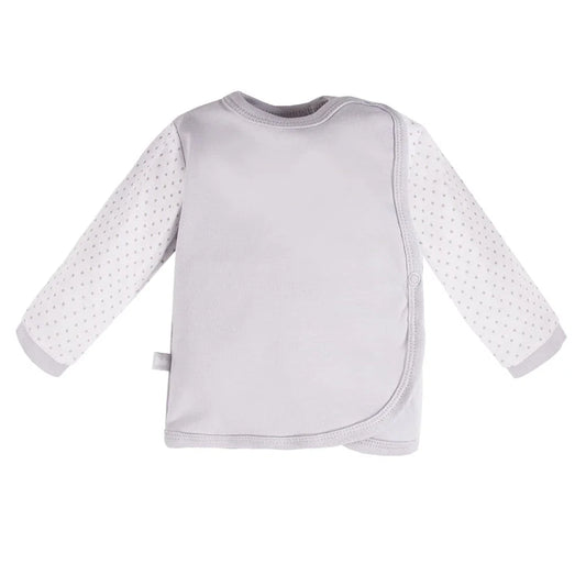 Early Baby Wraparound Top, Grey Top / T-shirt EEVI 