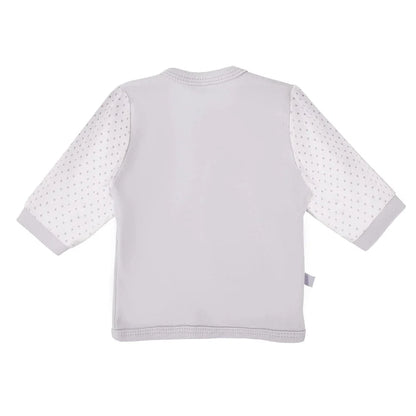 Early Baby Wraparound Top, Grey Top / T-shirt EEVI 