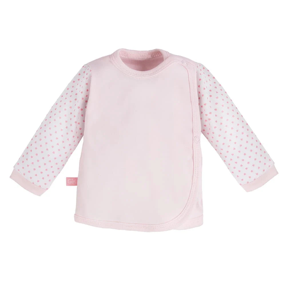 Early Baby Wraparound Top, Pink Top / T-shirt EEVI 