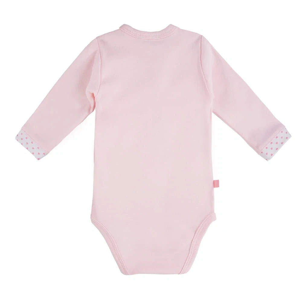 Early Baby Bodysuit, Embroidered Bunny Rabbit Design - Pink Bodysuit / Vest EEVI 
