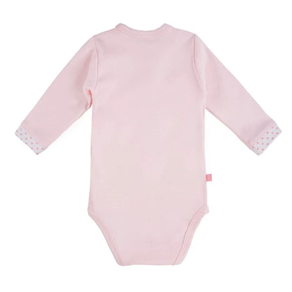 Early Baby Bodysuit, Embroidered Bunny Rabbit Design - Pink Bodysuit / Vest EEVI 