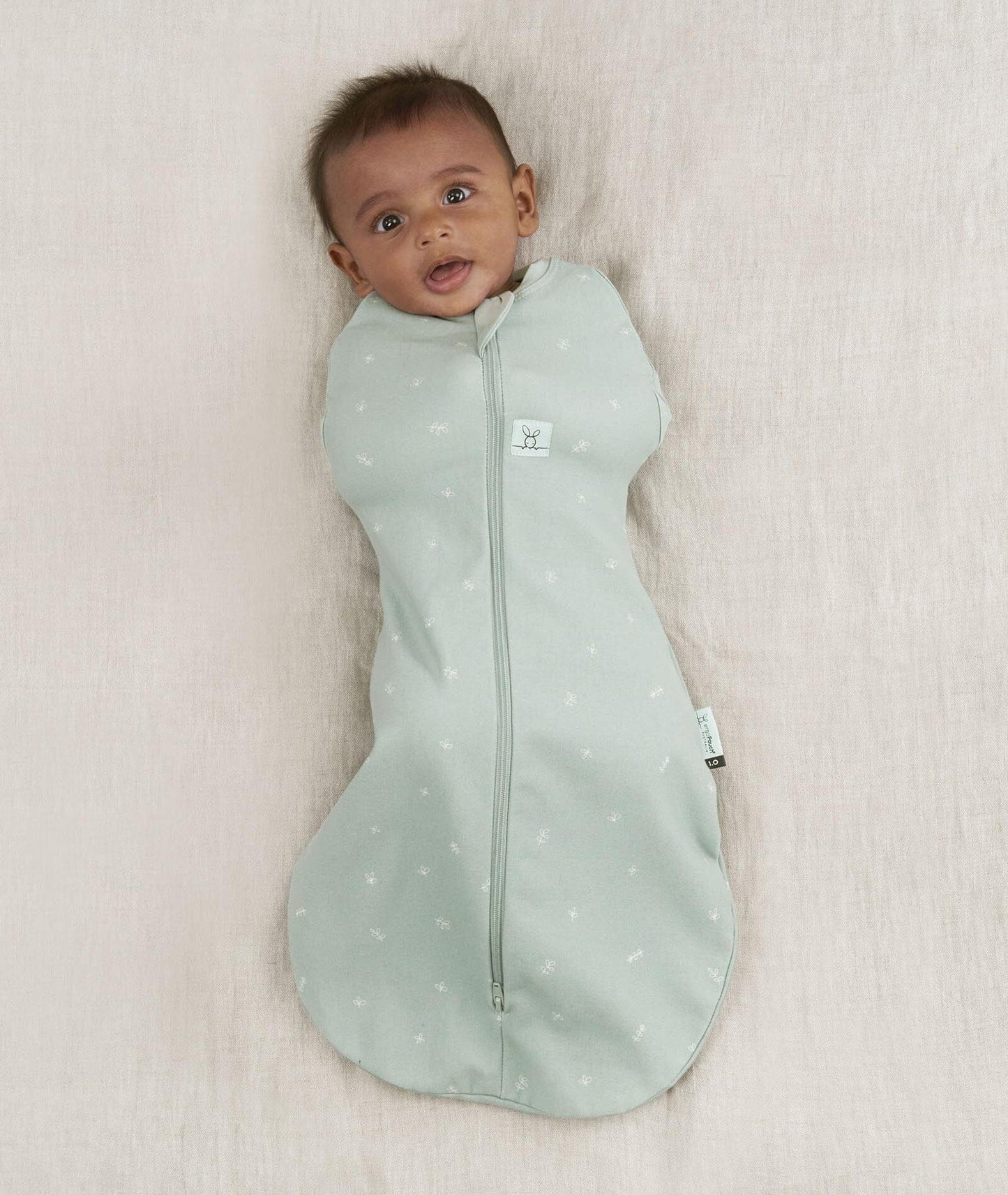 Ergopouch - Organic All Year Cocoon Swaddle Bag -Sage -1 Tog Sleeping Bag ErgoPouch - Australia 